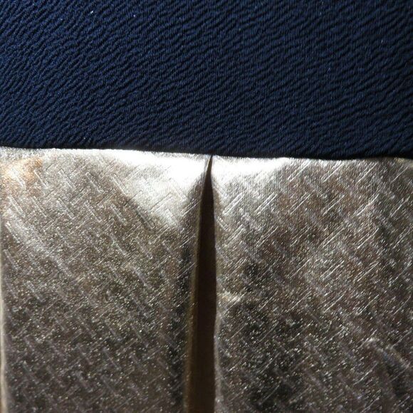 New LuLaRoe S Amelia Dress Elegant Collection Black Gold Lame Sparkle Shimmer - Picture 8 of 9